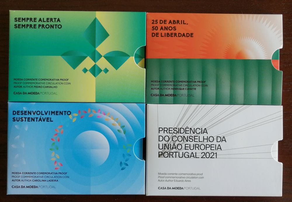 Moedas 2 Euros Proof e Carteiras Bnc França