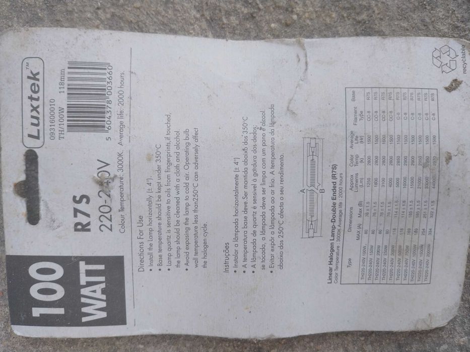 Lampadas várias (novas) [NEGOCIÁVEL] a partir de