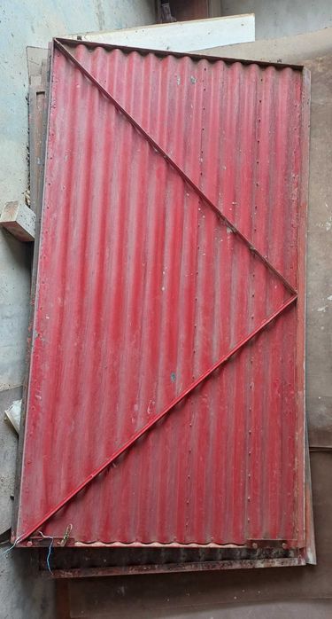 Portão ferro galvanizado de 2,03 cm x2,03cm