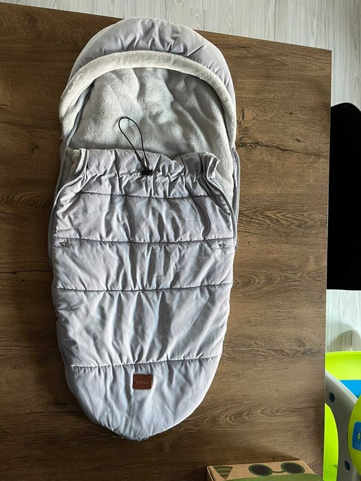Śpiworek Do Wózka Sanek Z Futerkiem Regulowany 5W1