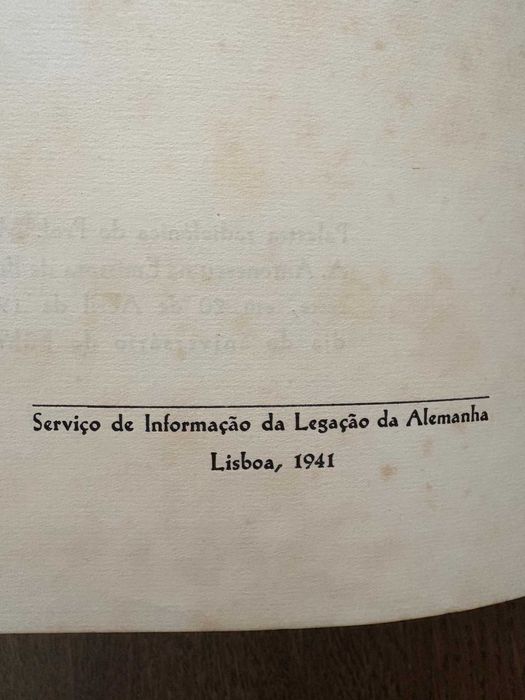 livro raro de  Mihai Antonescu sobre Adolf Hitler Reich
