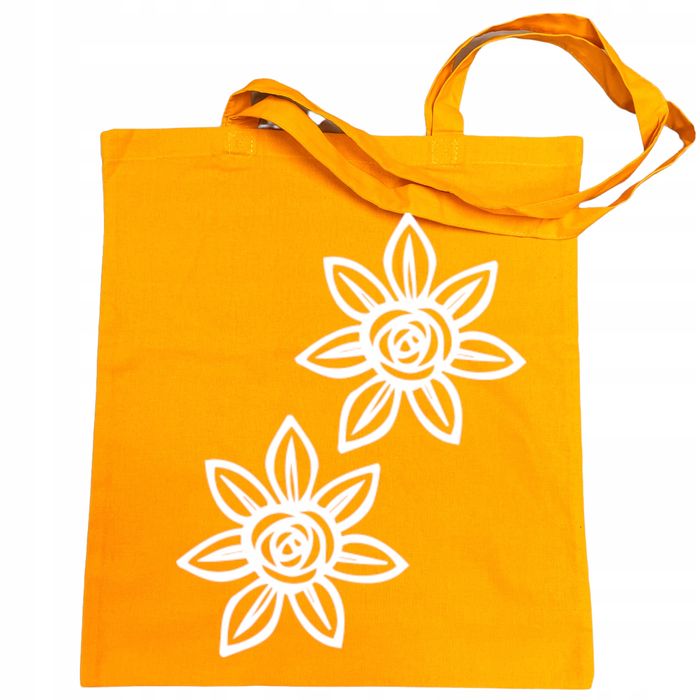torba na zakupy nadruk kwiat kwiaty