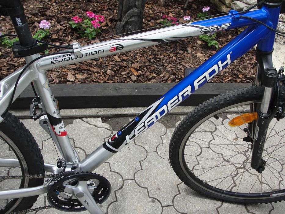 MTB Leader Fox Evolution 26 męski/młodzieżowy, rama Alu 18", przerzutki Alivio, stan BDB