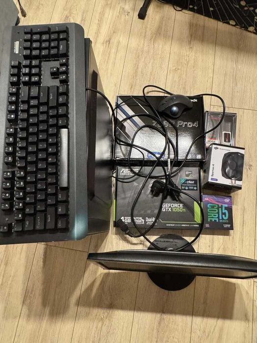 Komputer stacjonarny i59600kf + z390pro4+1050ti + 48gb ram DDR4