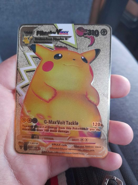 Pokemon carta metal dourada Vila do Conde • OLX Portugal