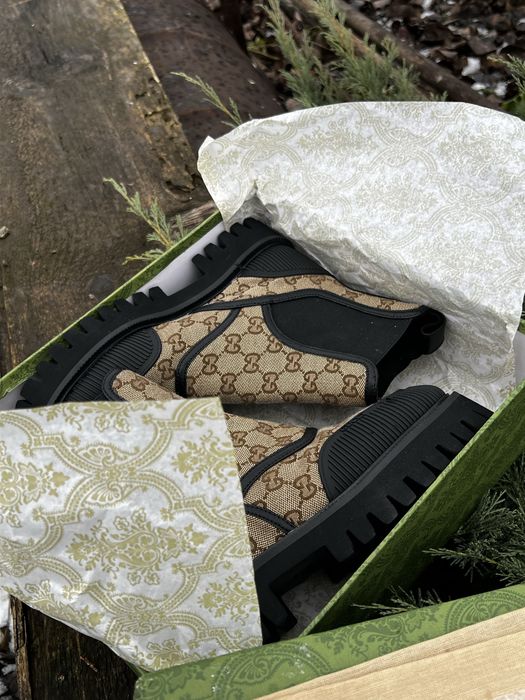 НОВІ Черевики жіночі Gucci GG Canvas