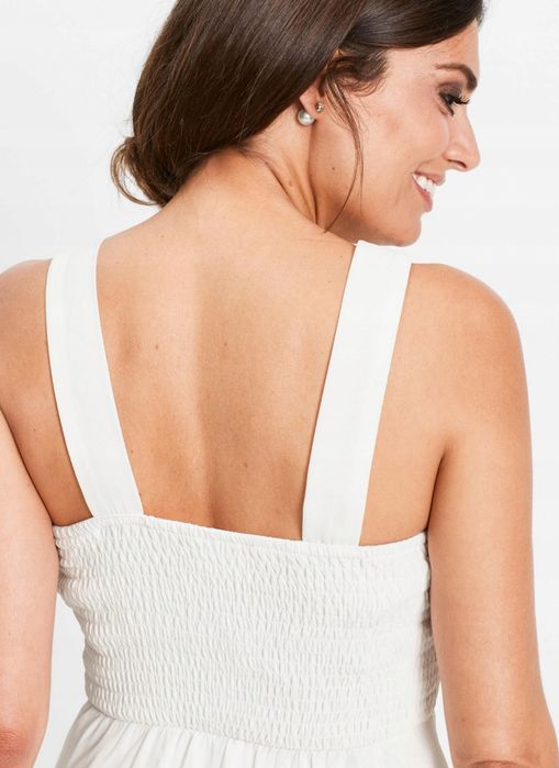 Suknia ślubna ecru 42 XL Bonprix nowa