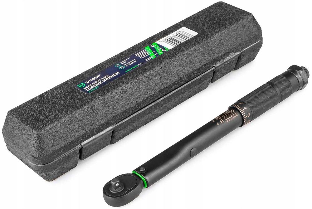 Klucz Dynamometryczny 1/4" 2–24Nm Z Blokadą Certyfikat Kalibracji Cr-V