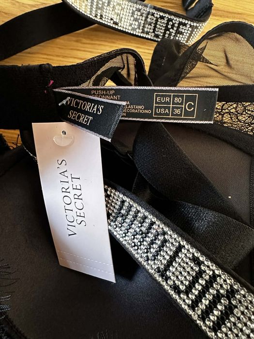 NOWY komolet bielizny Victoria’s Secret 80C C80 stanik + stringi 36C
