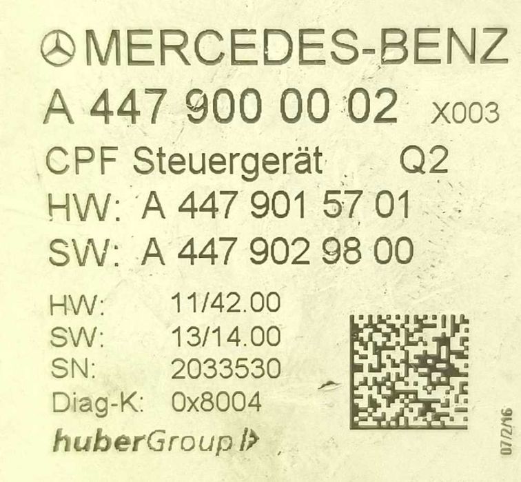 Módulo Electrónico MERCEDES-BENZ VITO Autocarro (W638) ano 2000