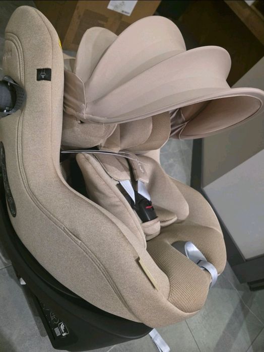 Детское автокресло с базой cybex sirona ti platinum бежеве