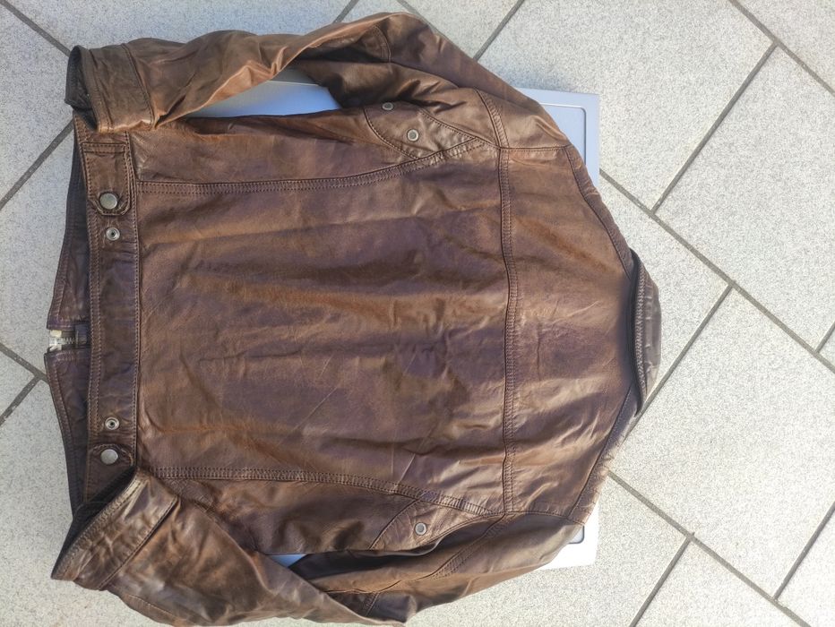 Casaco de pele castanha