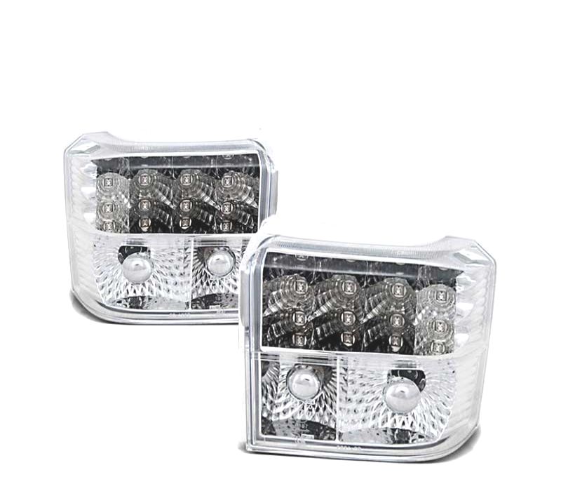 FAROLINS TRASEIROS LED PARA VOLKSWAGEN VW T4 90-03 CHROME CROMADO