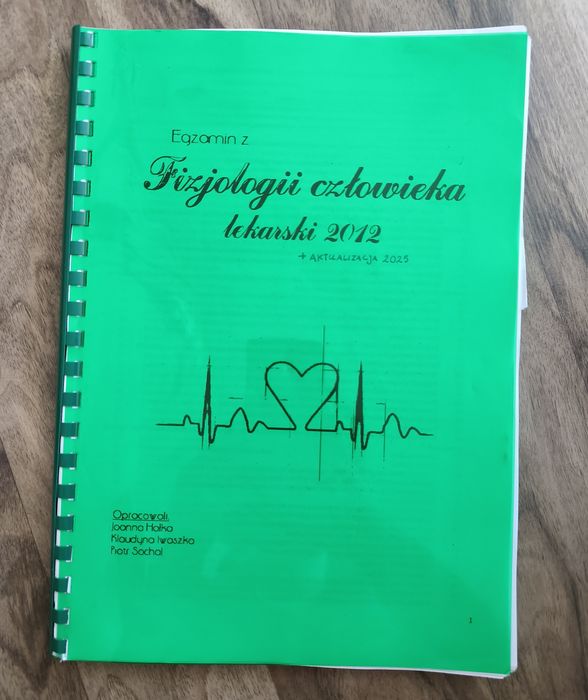 Egzamin ustny z fizjologii człowieka