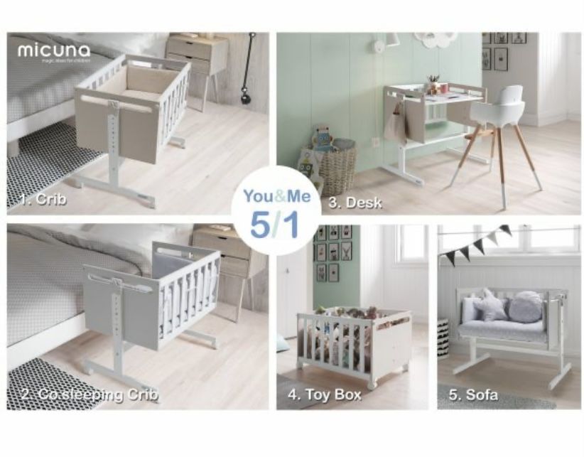 Micuna you and me (mini berco, co-sleeping) conversível 5 em 1