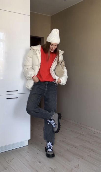 Зимові чоботи хайкери шкіряні сірі Artell shoes 37,5 розмір