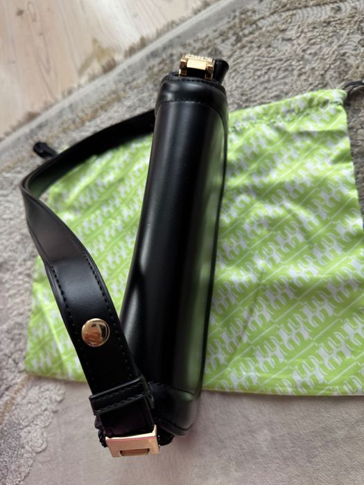 Оригінальна сумка JW PEI через плече в чорному кольорі