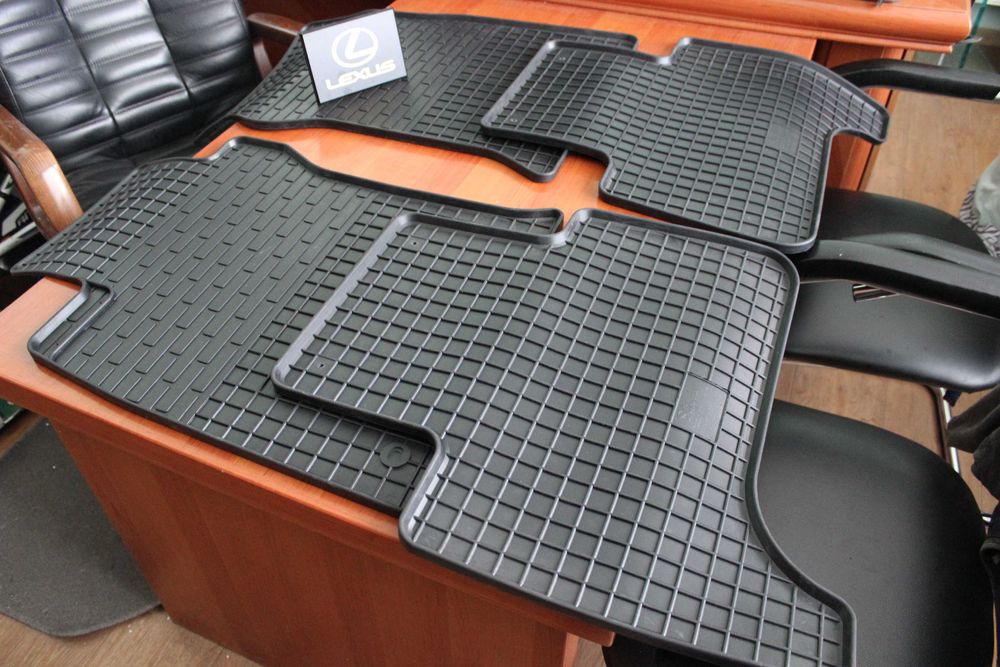 TOYOTA LAND CRUISER PRADO-120 Оригинальные резиновые Коврики JAPAN