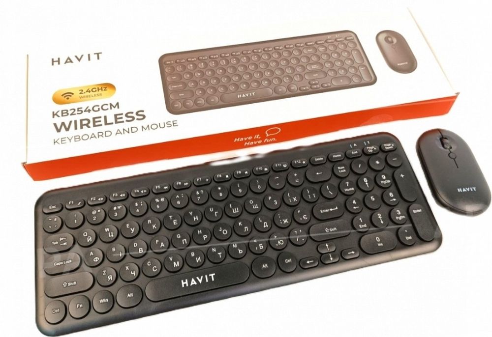 Бездротовий набір 2в1 HAVIT (Клавіатура + Миша) Bluetooth