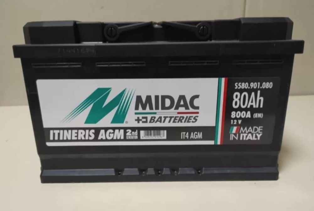 Akumulator AGM Midac 80Ah 800A- Okazja!