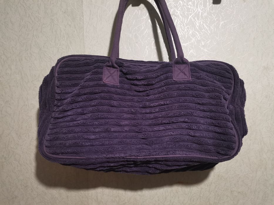 вельветова вінтажна сумочка