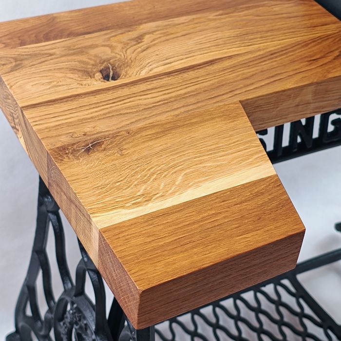 Stolik z maszyny do szycia singer blat dębowy