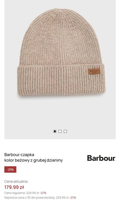 Damska czapka Barbour