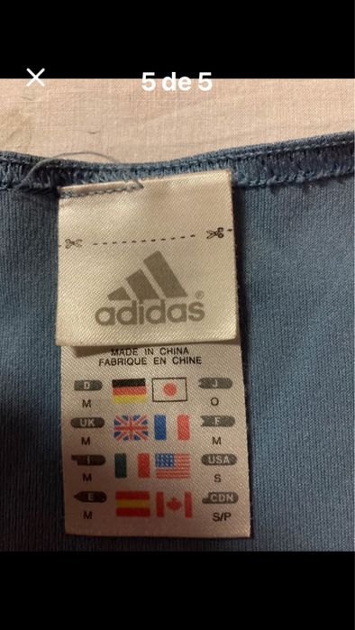 Top sem manga axul claro Adidas Novo, climacool M