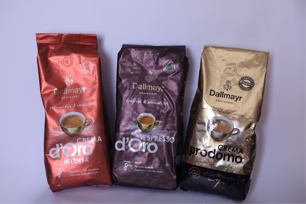 Кава в Lavazza, Dallmayr, Tchibo, мелена Dallmayr, Jacobs Оригінал