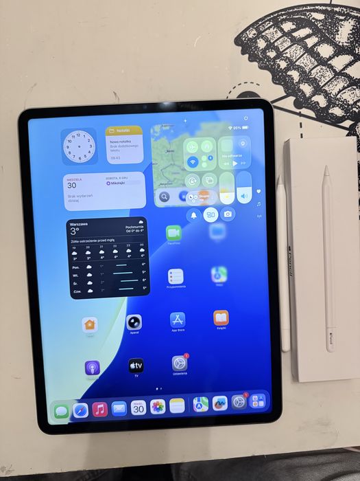 iPad Pro 12.9” 6 Gen M2 512GB Wi-Fi + Apple Pencil USB-C STAN IDEALNY