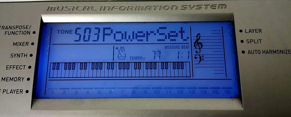 Keyboard Casio, Dynamiczna klawiatura, brzmienia z Casio MZ-200