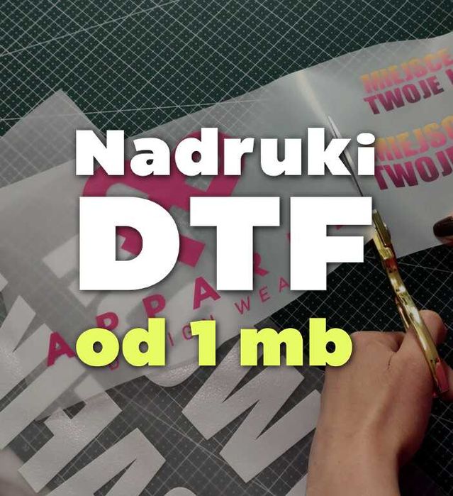 NADRUKI DTF na metry bieżące | Wydruki na bluzy i koszulki | Ekspresowa realizacja | Wysyłka PL&UE
