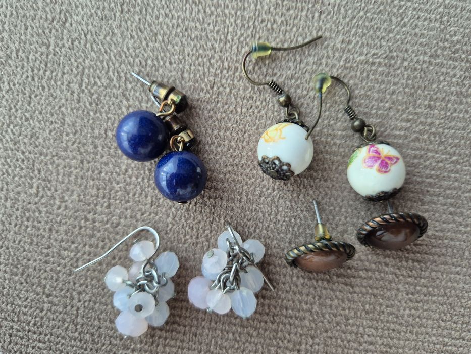 Zestaw kolczyków x4