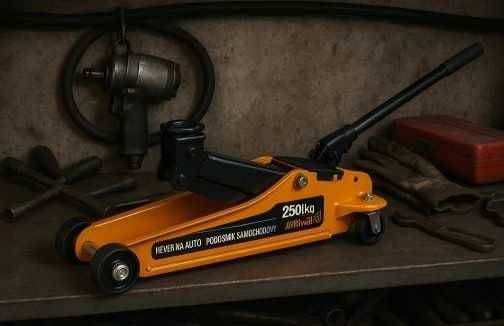 Podnośnik Samochodowy Hydrauliczny Lewarek Żaba Do Kół 2,5t FAKTURA