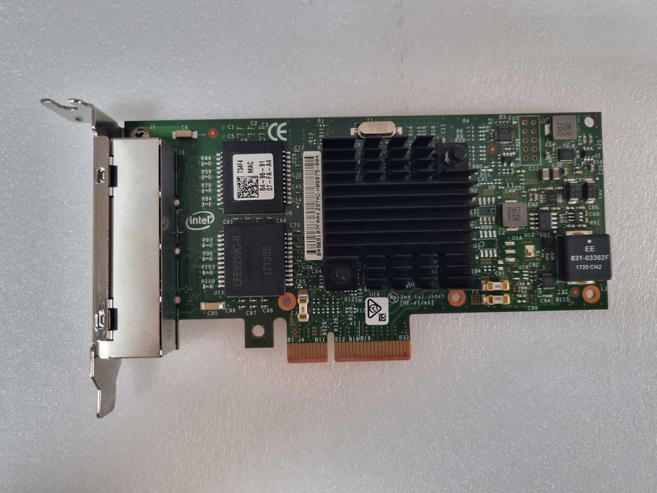Placa de rede Ethernet Intel I350-T4 ( 4 portas )