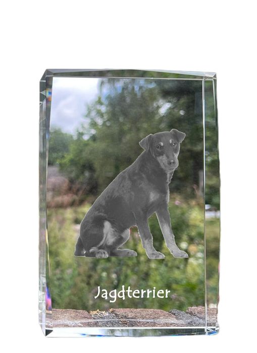 Niemiecki terier myśliwski kryształ z psem Art-Dog