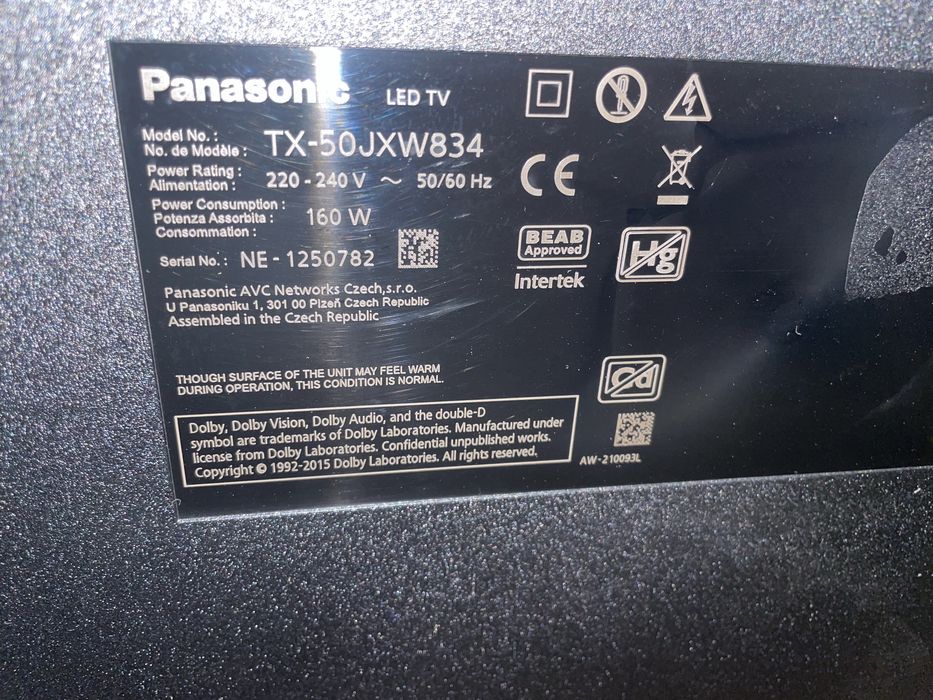 Телевізор Panacsonic 50 Smart tv 4K