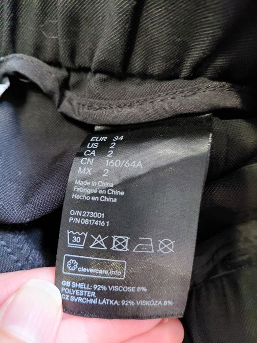 Spodenki z wysokim stanem H&M r. XS