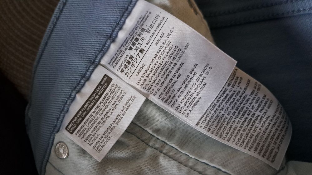 Levi's spodnie męskie jeansowe