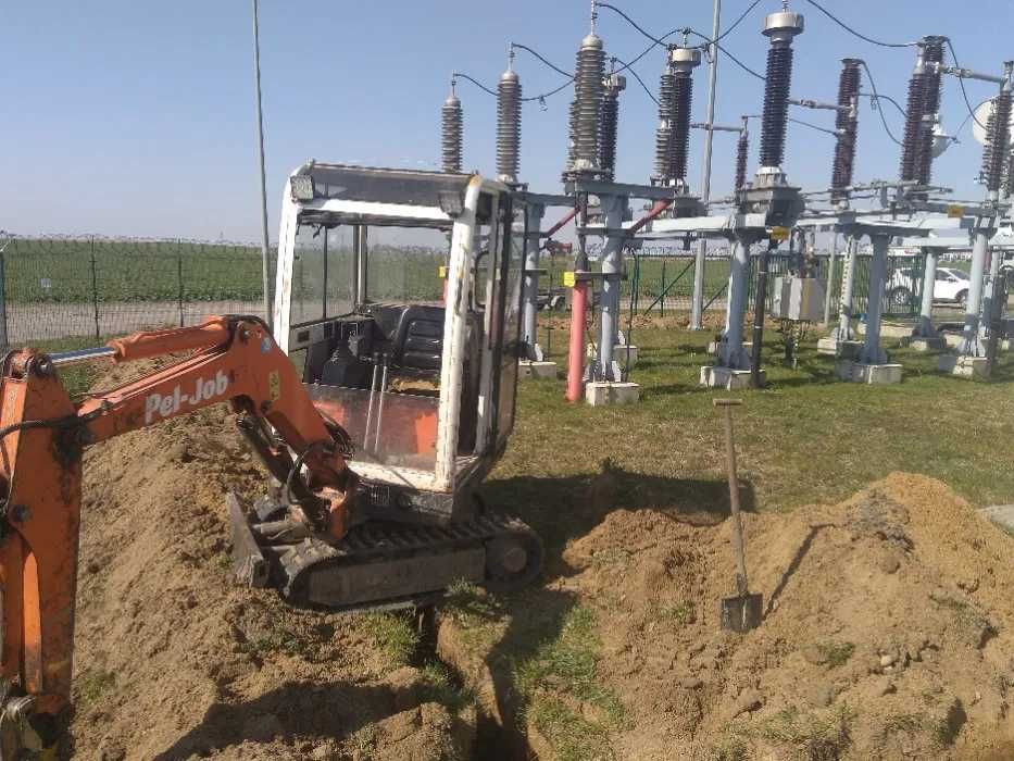 minikoparka wykopy dreny, fundamenty, kanalizacja