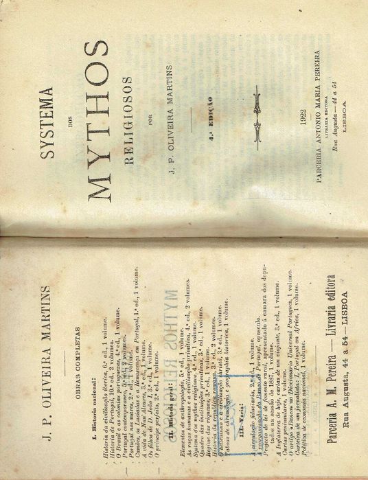 7837

Systema dos mythos religiosos 
de Oliveira Martins