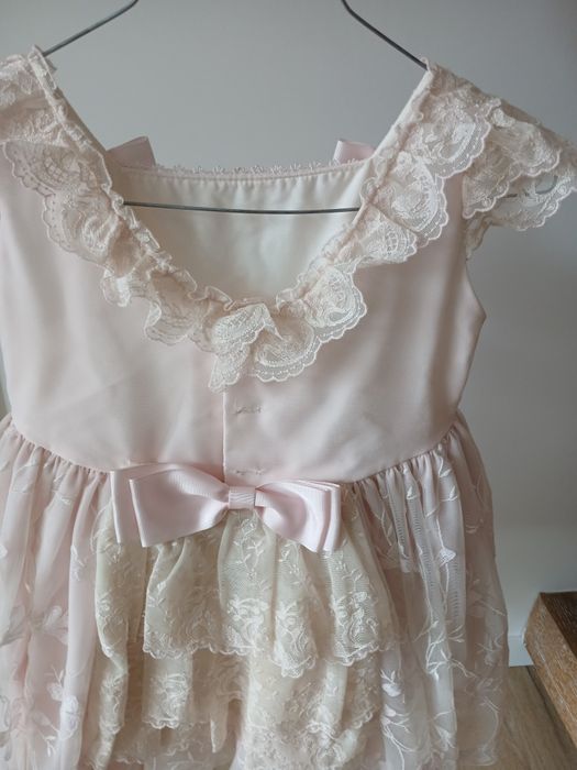 Vestido cerimónias,  1 comunhão, com rendas . Festa