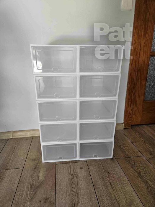 Pudełka 20 sztuk modułowe organizery białe do przechowywania zestaw