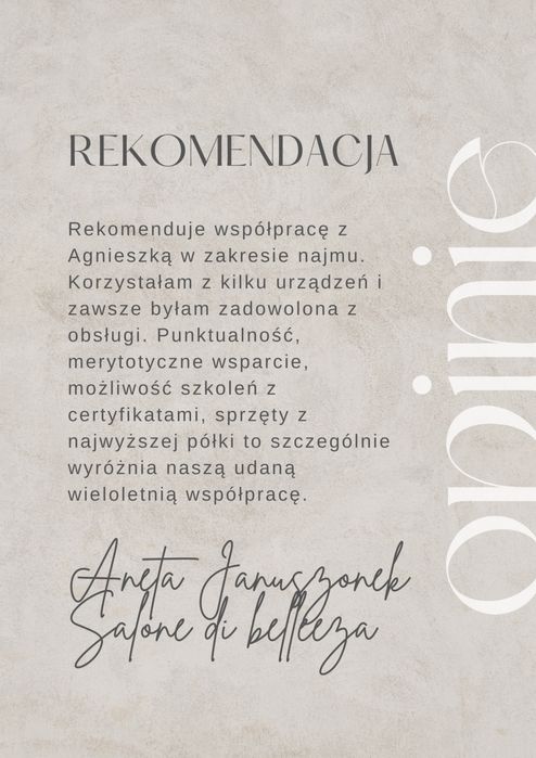 Onda, Alma, Lightsheer, Icoone  WYNAJEM