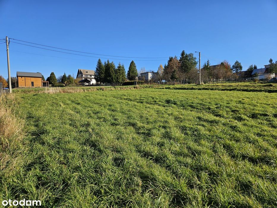 Działka budowlana 1100 m² | szeroka 25x44 m | Lipowa | widokowa |media – pohled 4