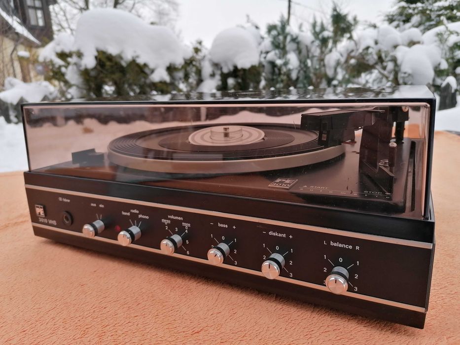 PERPETUUM EBNER PE 3010 VHS Gramofon Vintage 1972 Wkładka DUAL CDS 660