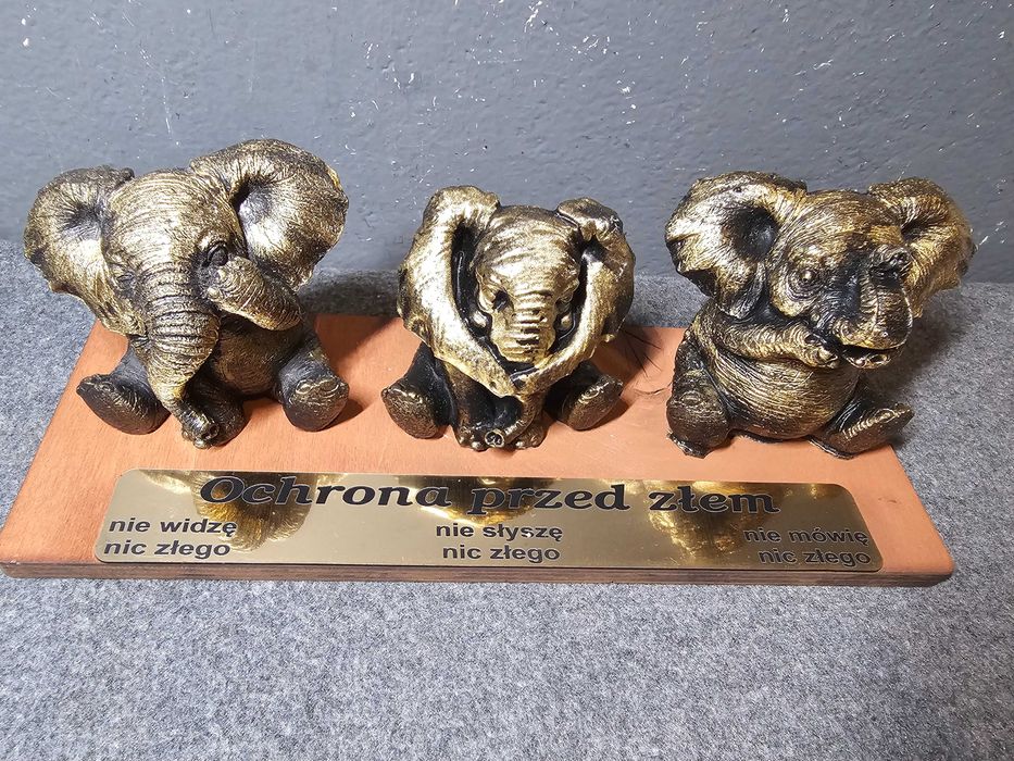 Słonik zestaw 3 sztuk dekoracja
