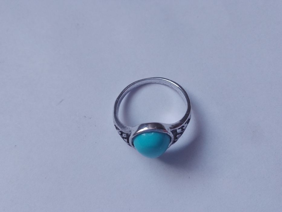 Pierścionek turkus oczko