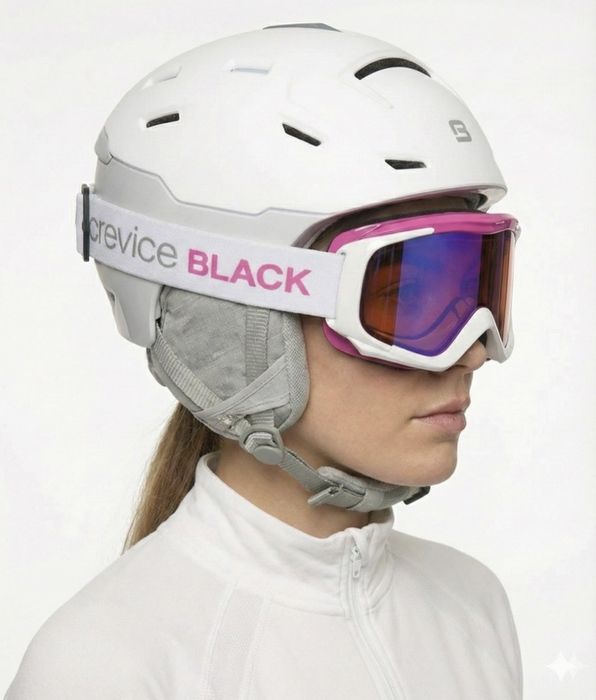 КОМПЛЕКТ! Лижний шолом + Лижна маска M/L (56-59 см) жіночий комплект