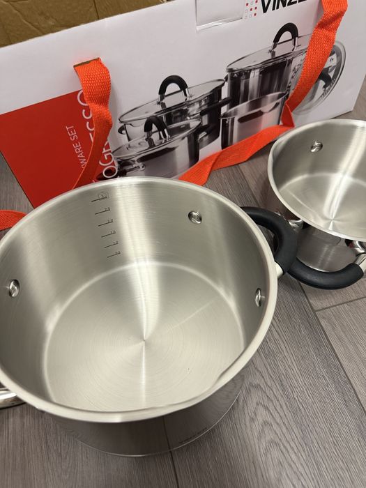 Набір посуду Vinzer з нержавіючої сталі